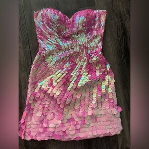 Pink Sherri Hill dress! Size 4!